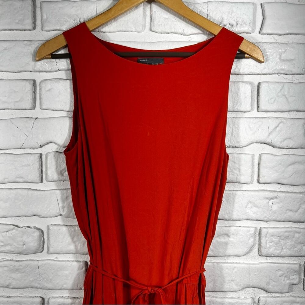 Vince Silk Blend Orange Mini Dress Size Small - Picture 10 of 10